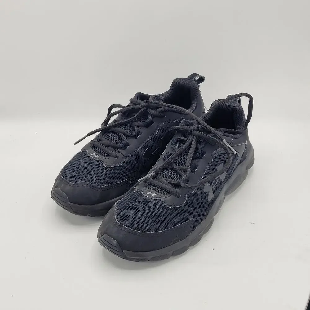 Under Armour Charged Assert 9 black Running boy's size 5.5y